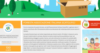 Nasce in Veneto la prima Foresta dell’Associazione Italiana Scatolifici