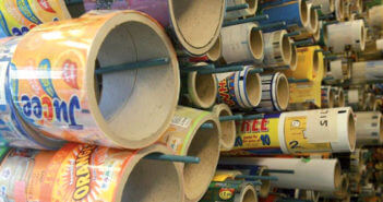 Water-based inks for flexo printing of plastic films