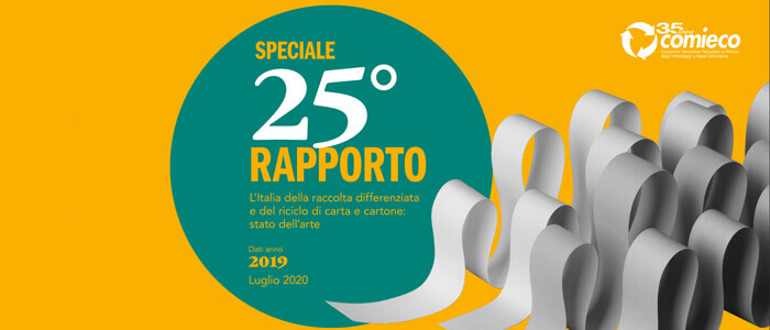 Comieco rilascia il 25° rapporto annuale sulla raccolta differenziata di carta e cartone in Italia
