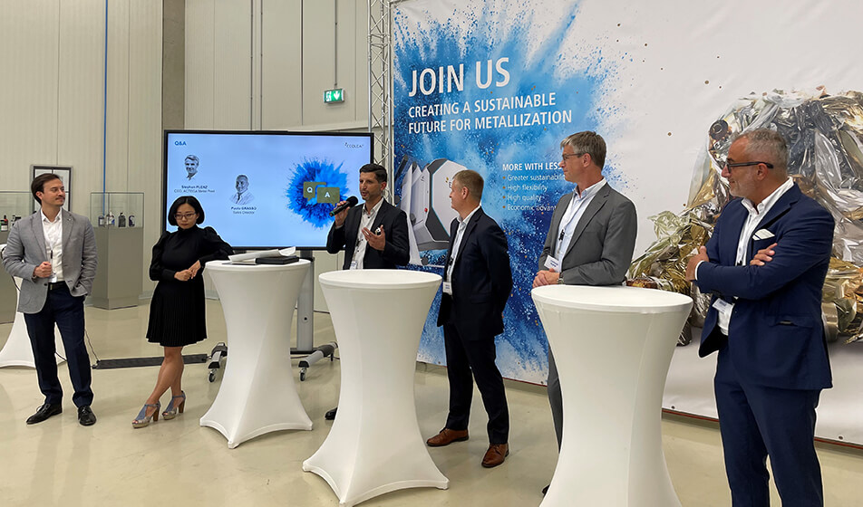 Ecoleaf: “liquid foil” for a sustainable metallization