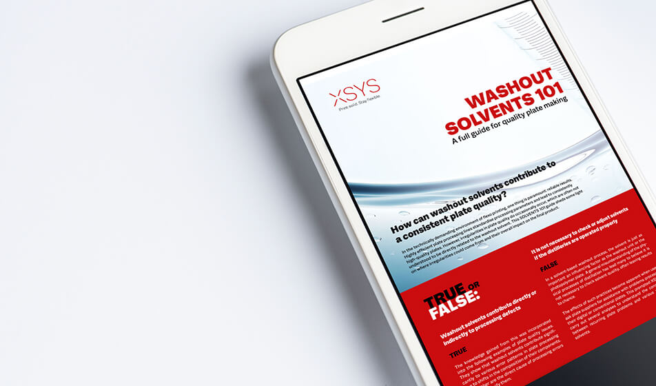 Solventi di lavaggio e qualità di stampa, la guida di XSYS