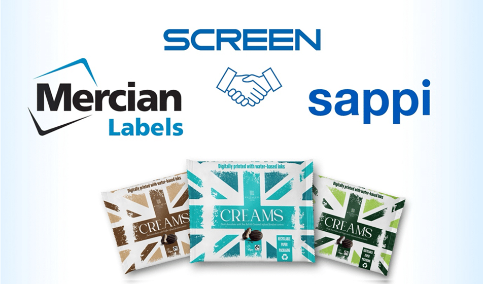 Whitakers first to trial innovative Sustainable Paper Packaging from SCREEN, SAPPI and Mercian Labels’ collaboration