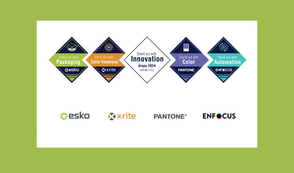 Esko a drupa 2024 insieme a X-Rite, Pantone ed Enfocus