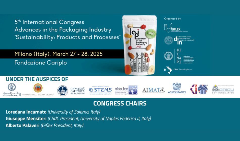 “Sustainability: Products and Processes”: il nuovo congresso API per UNISA, UNINA e Giflex