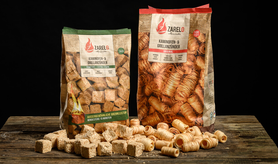 Accendifuoco, un nuovo packaging da Mondi e Zarelo