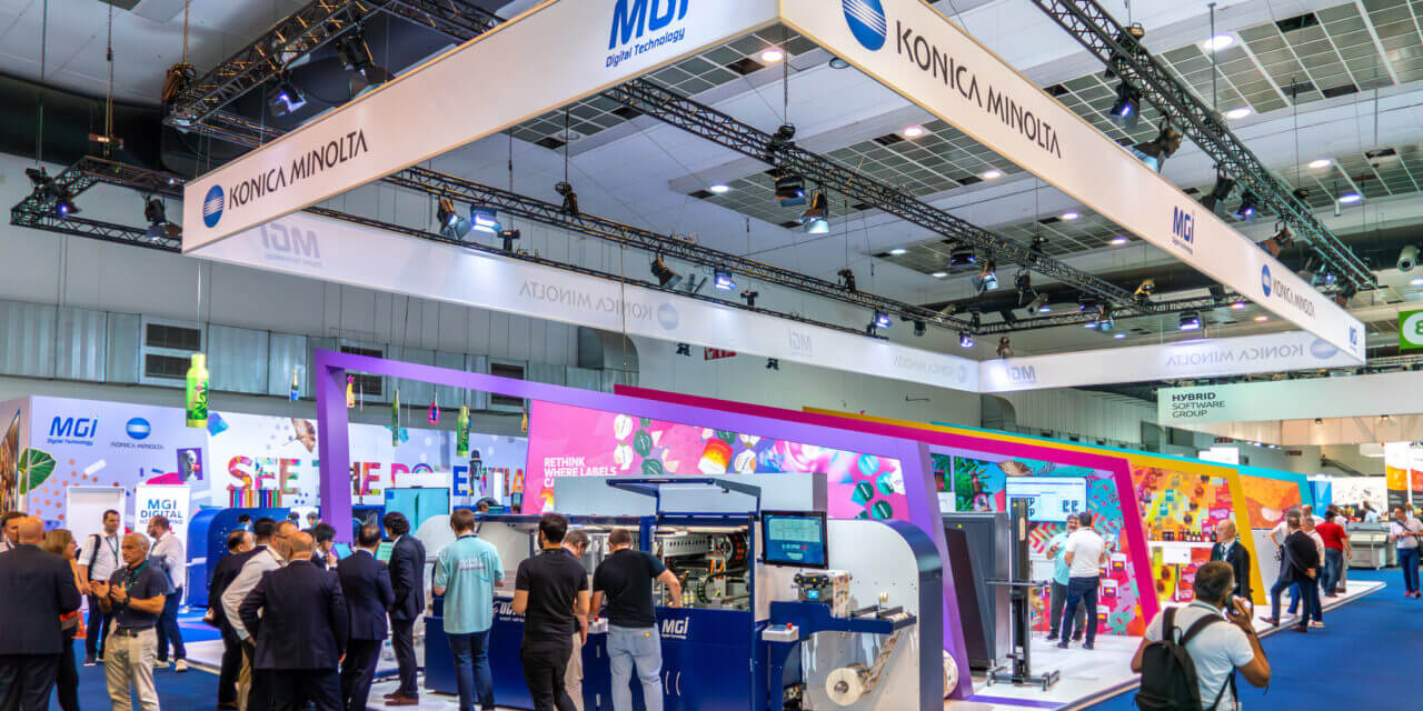 Etichette distintive con la tecnologia Konica Minolta a Labelexpo 2025