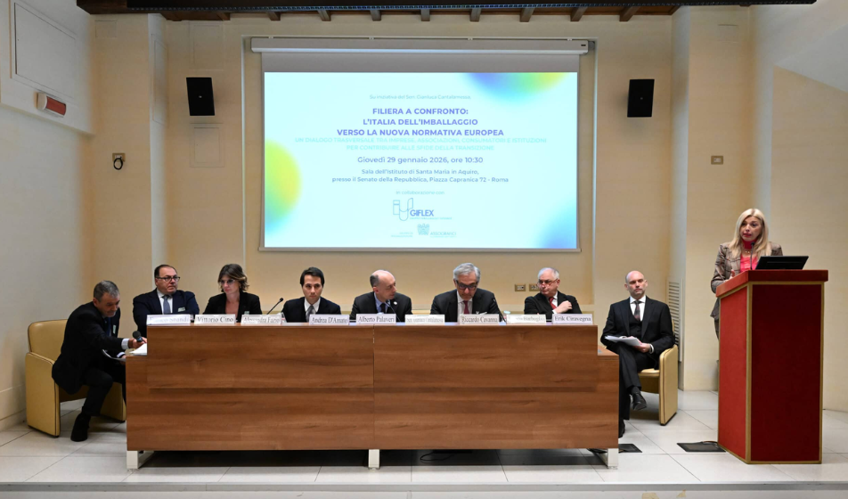 Imballaggi in Italia: il convegno in Senato del 29 gennaio 2026