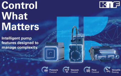KNF presenta le nuove Intelligent Pump Features per il controllo di flusso, pressione, vuoto e dosaggio